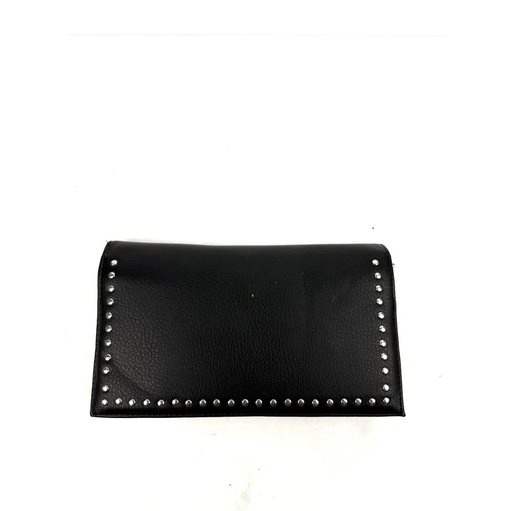 International Concepts 3 In 1 Wallet Black Faux Leather Passport Travel NEW